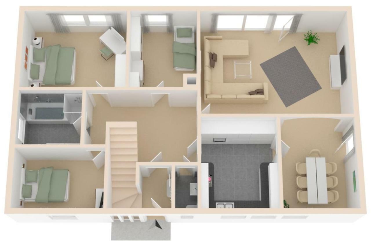 Tolle 125M² Erdgeschosswohnung Im Einzelhaus Кальтенкірхен Екстер'єр фото
